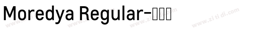 Moredya Regular字体转换